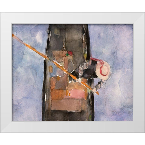 Above the Gondola I White Modern Wood Framed Art Print by Dixon, Samuel