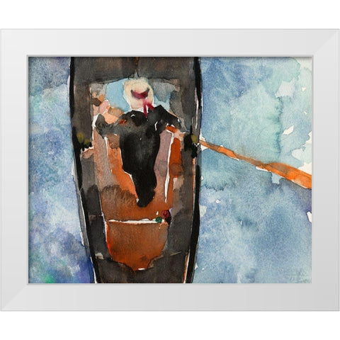 Above the Gondola II White Modern Wood Framed Art Print by Dixon, Samuel