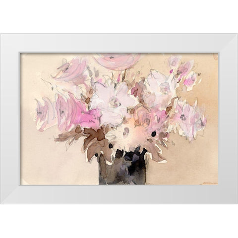 Mauve Arrangement II White Modern Wood Framed Art Print by Dixon, Samuel