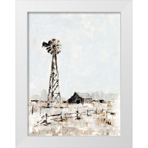 Rustic Prairie I White Modern Wood Framed Art Print by Harper, Ethan