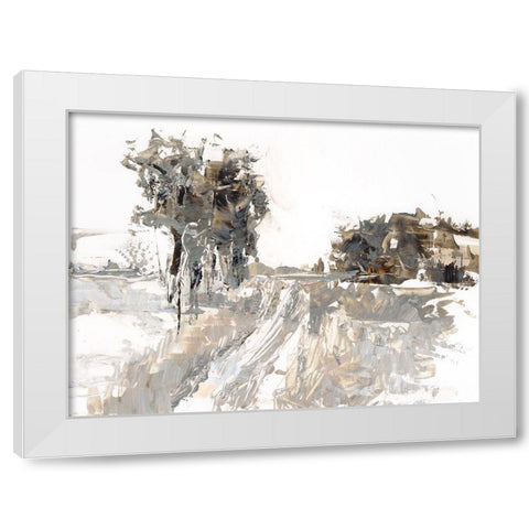 The First Frost II White Modern Wood Framed Art Print by Harper, Ethan