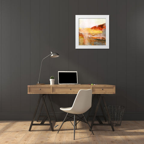 Merging Mantle II White Modern Wood Framed Art Print by Warren, Annie