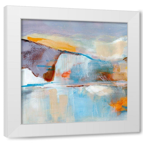 Frosted Peaks II White Modern Wood Framed Art Print by Warren, Annie