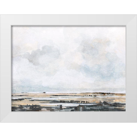 Ocean Inlet I White Modern Wood Framed Art Print by Caroline, Emma