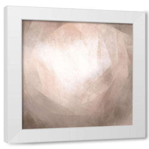 Blush Prism I White Modern Wood Framed Art Print by Caroline, Emma
