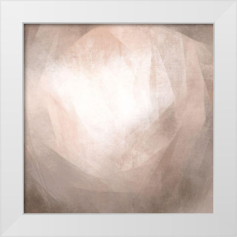 Blush Prism I White Modern Wood Framed Art Print by Caroline, Emma