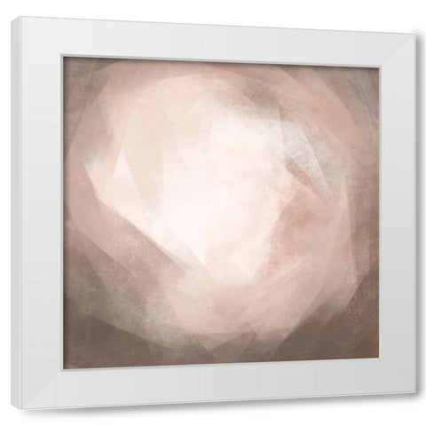 Blush Prism II White Modern Wood Framed Art Print by Caroline, Emma