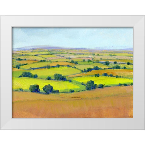 Patchwork Vista II White Modern Wood Framed Art Print by OToole, Tim