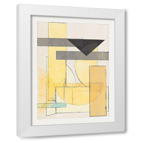 Mapping Bauhaus I White Modern Wood Framed Art Print by Delamater, Rob