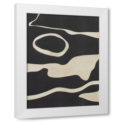 Tides in Sepia II White Modern Wood Framed Art Print by Delamater, Rob
