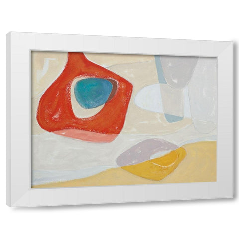 Tidelands Abstract I White Modern Wood Framed Art Print by Delamater, Rob