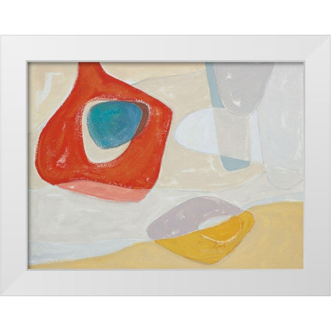 Tidelands Abstract I White Modern Wood Framed Art Print by Delamater, Rob