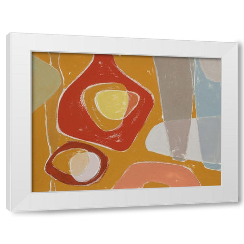 Tidelands Abstract II White Modern Wood Framed Art Print by Delamater, Rob