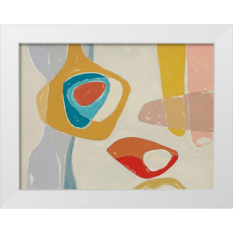 Tidelands Abstract III White Modern Wood Framed Art Print by Delamater, Rob