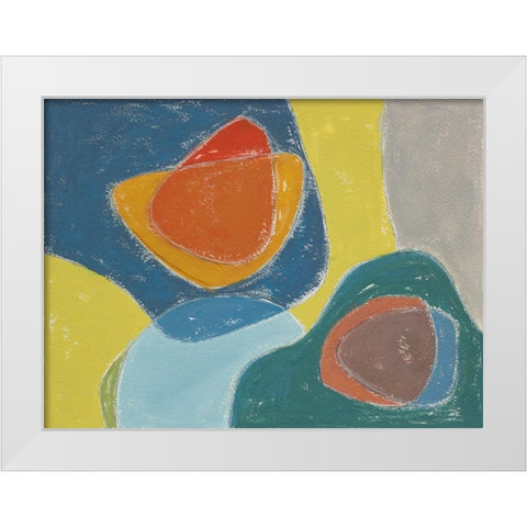 Tidelands Abstract IV White Modern Wood Framed Art Print by Delamater, Rob