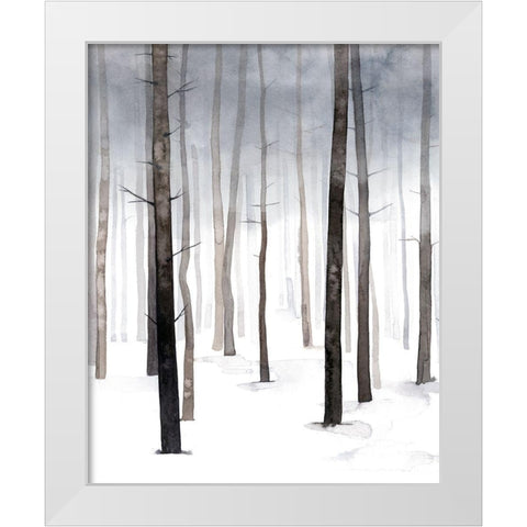 Hazy Winter Walk I White Modern Wood Framed Art Print by Popp, Grace
