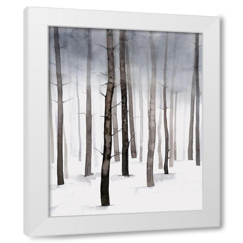 Hazy Winter Walk II White Modern Wood Framed Art Print by Popp, Grace