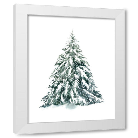 Blue Spruce I White Modern Wood Framed Art Print by Popp, Grace
