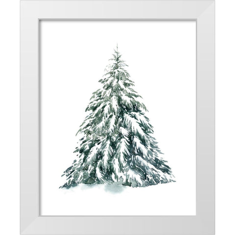 Blue Spruce I White Modern Wood Framed Art Print by Popp, Grace