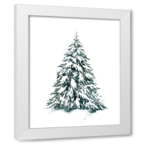 Blue Spruce II White Modern Wood Framed Art Print by Popp, Grace