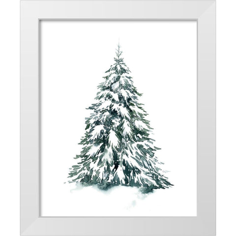 Blue Spruce II White Modern Wood Framed Art Print by Popp, Grace