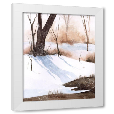 Snowland I White Modern Wood Framed Art Print by Popp, Grace