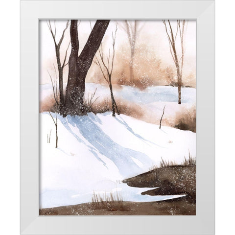 Snowland I White Modern Wood Framed Art Print by Popp, Grace