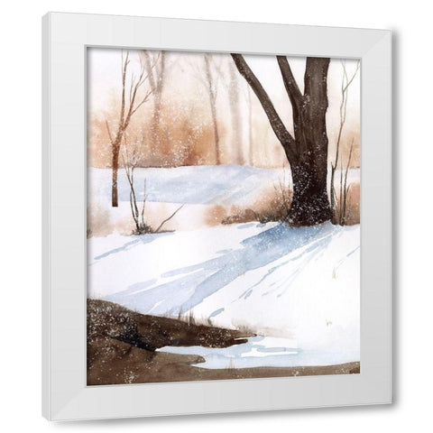 Snowland II White Modern Wood Framed Art Print by Popp, Grace