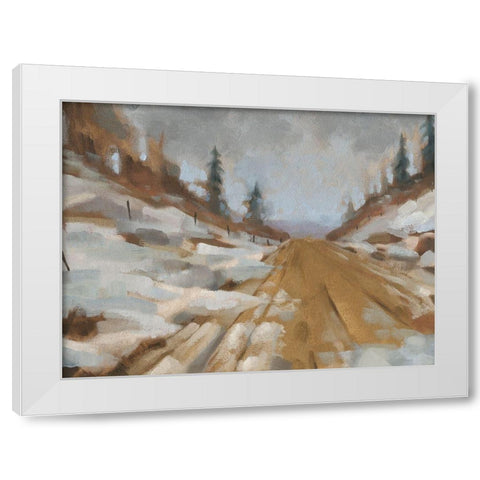 Snowscape I White Modern Wood Framed Art Print by Green, Jacob