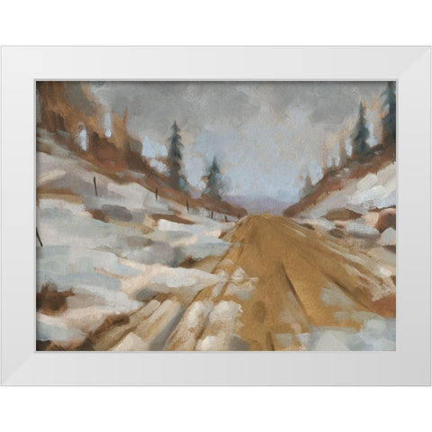 Snowscape I White Modern Wood Framed Art Print by Green, Jacob