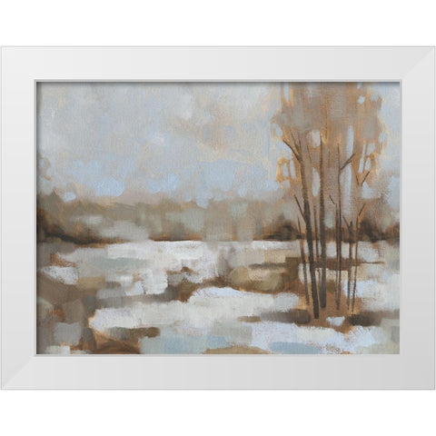 Snowscape II White Modern Wood Framed Art Print by Green, Jacob