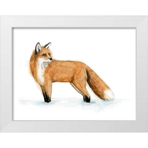 Snow Fox II White Modern Wood Framed Art Print by Popp, Grace
