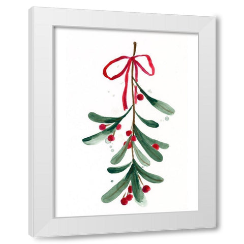 Warm Winter Wishes V White Modern Wood Framed Art Print by Vess, June Erica