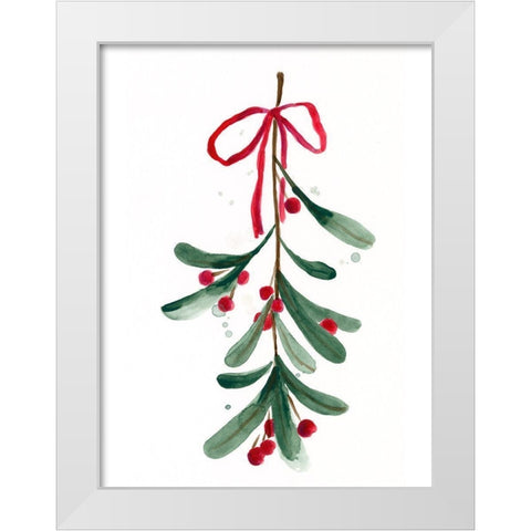 Warm Winter Wishes V White Modern Wood Framed Art Print by Vess, June Erica