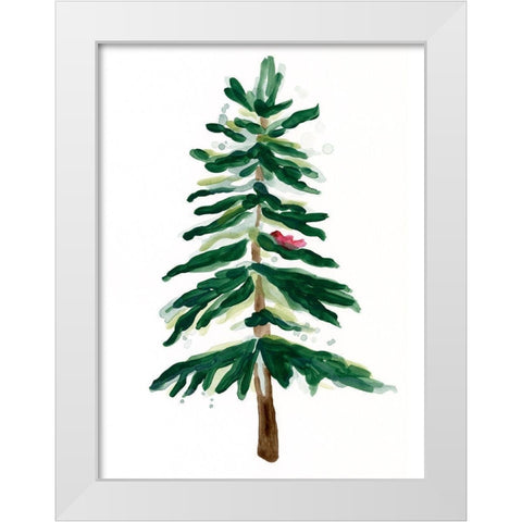 Warm Winter Wishes VII White Modern Wood Framed Art Print by Vess, June Erica