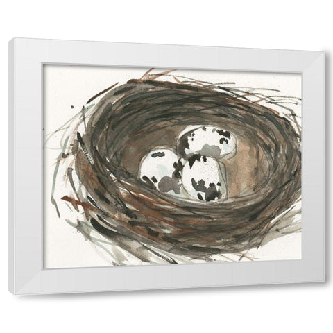 Nesting Eggs I White Modern Wood Framed Art Print by Dixon, Samuel