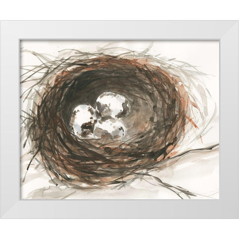 Nesting Eggs III White Modern Wood Framed Art Print by Dixon, Samuel