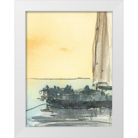 Kent Island I White Modern Wood Framed Art Print by Dixon, Samuel