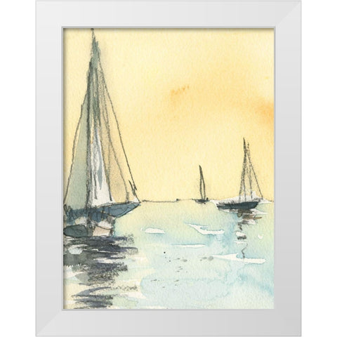 Kent Island II White Modern Wood Framed Art Print by Dixon, Samuel