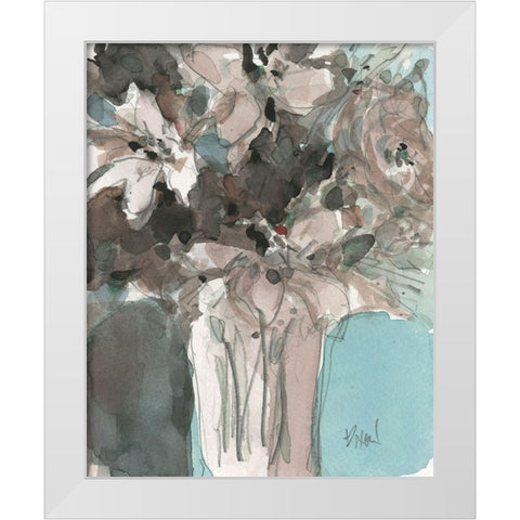 Two Hues I White Modern Wood Framed Art Print by Dixon, Samuel