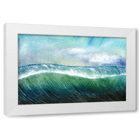 Big Surf I White Modern Wood Framed Art Print by Ludwig, Alicia