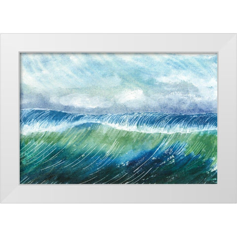 Big Surf II White Modern Wood Framed Art Print by Ludwig, Alicia