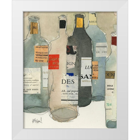 Wine Bar Moment I White Modern Wood Framed Art Print by Dixon, Samuel
