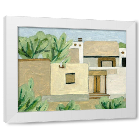 Hidden Land I White Modern Wood Framed Art Print by Wang, Melissa