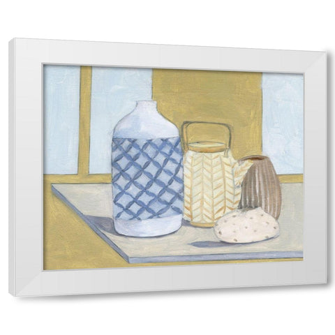 Still I White Modern Wood Framed Art Print by Wang, Melissa