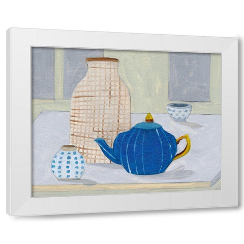 Still II White Modern Wood Framed Art Print by Wang, Melissa