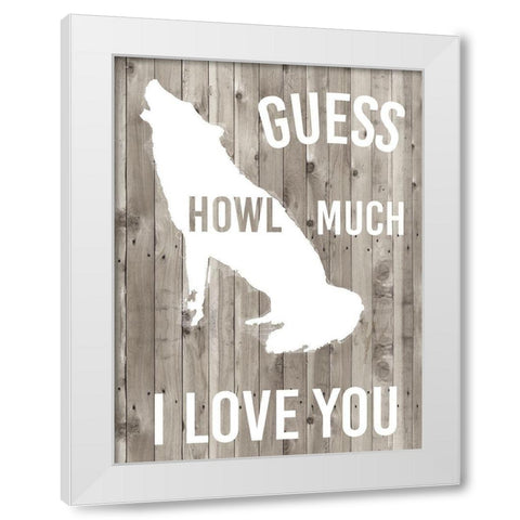 Lodge Pun II White Modern Wood Framed Art Print by Studio W
