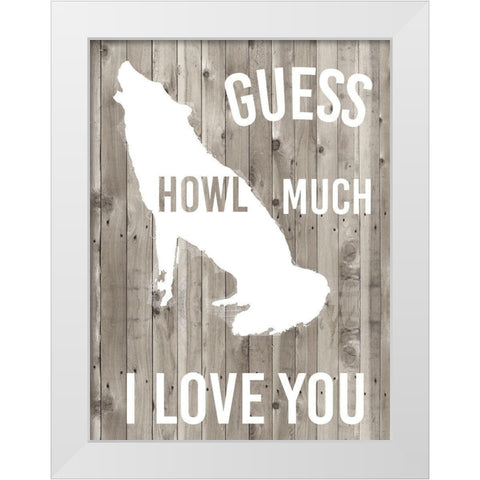 Lodge Pun II White Modern Wood Framed Art Print by Studio W