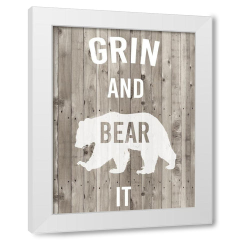 Lodge Pun III White Modern Wood Framed Art Print by Studio W