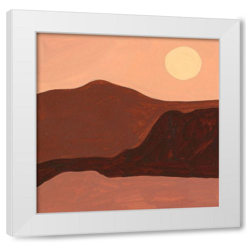 Late Summer III White Modern Wood Framed Art Print by Wang, Melissa